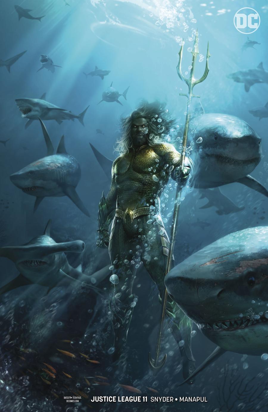 Justice League Vol 4 #11 Cover B Variant Francesco Mattina Aquaman Movie Cover (Drowned Earth Part 2)