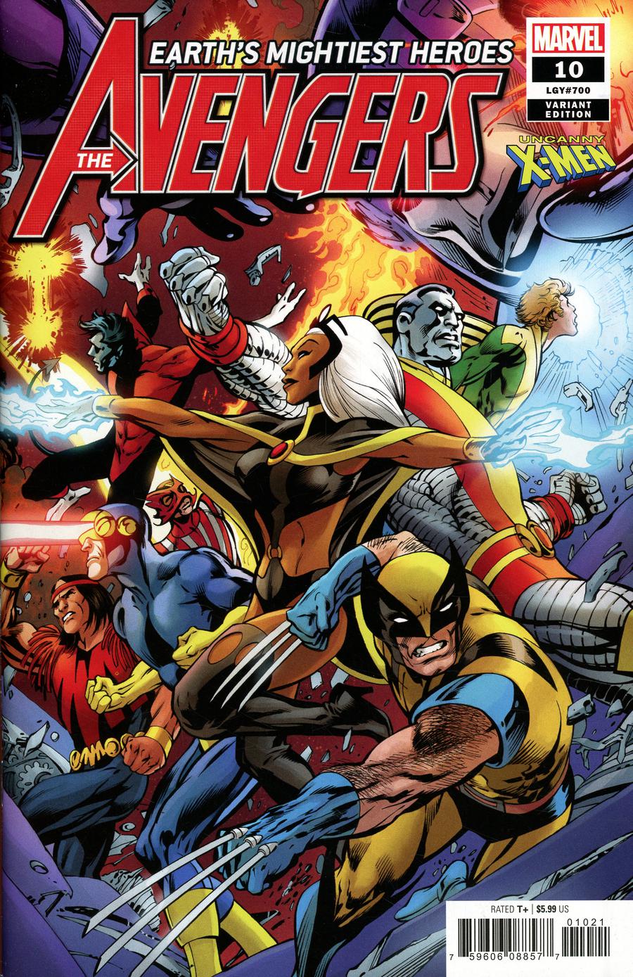 Avengers Vol 7 #10 Cover B Variant Alan Davis Uncanny X-Men Cover (#700)