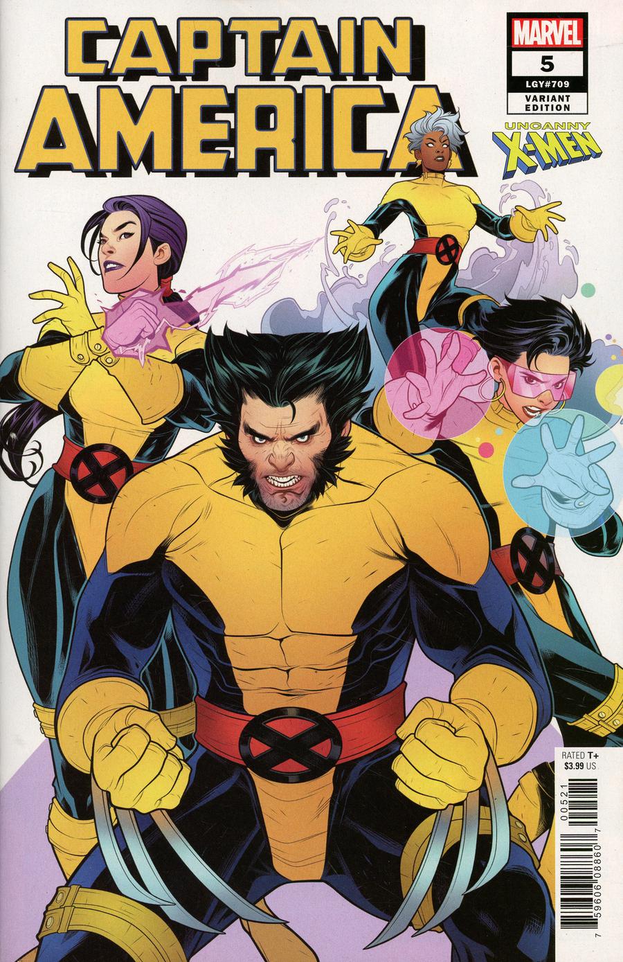 Captain America Vol 9 #5 Cover B Variant Elizabeth Torque Uncanny X-Men Cover
