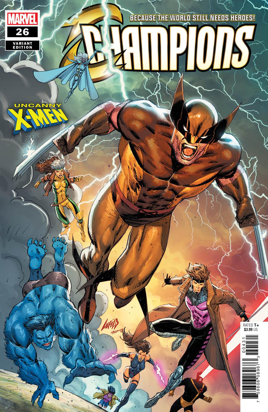 Champions (Marvel) Vol 2 #26 Cover B Variant Rob Liefeld Uncanny X-Men Cover