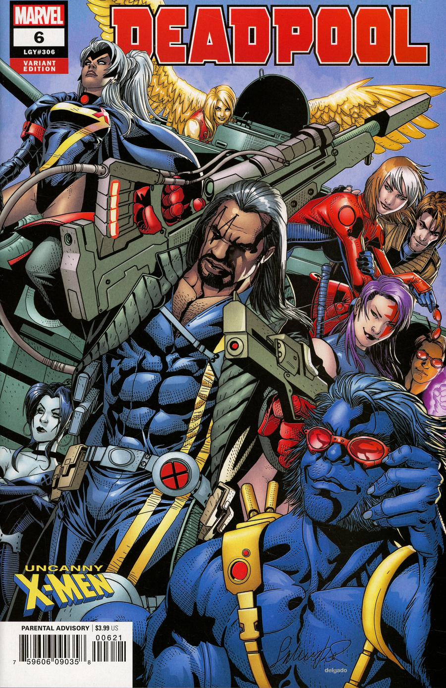 Deadpool Vol 6 #6 Cover B Variant Salvador Larroca Uncanny X-Men Cover
