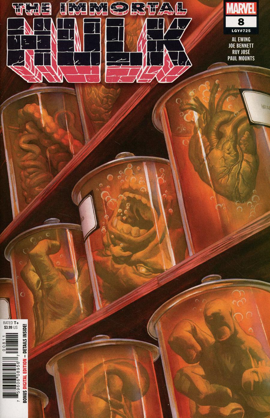 Immortal Hulk #8 Cover A 1st Ptg Regular Alex Ross Cover