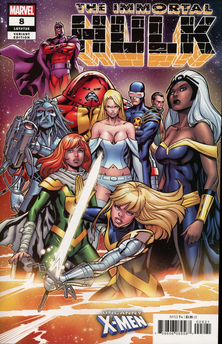 Immortal Hulk #8 Cover B Variant Carlos Pacheco Uncanny X-Men Cover