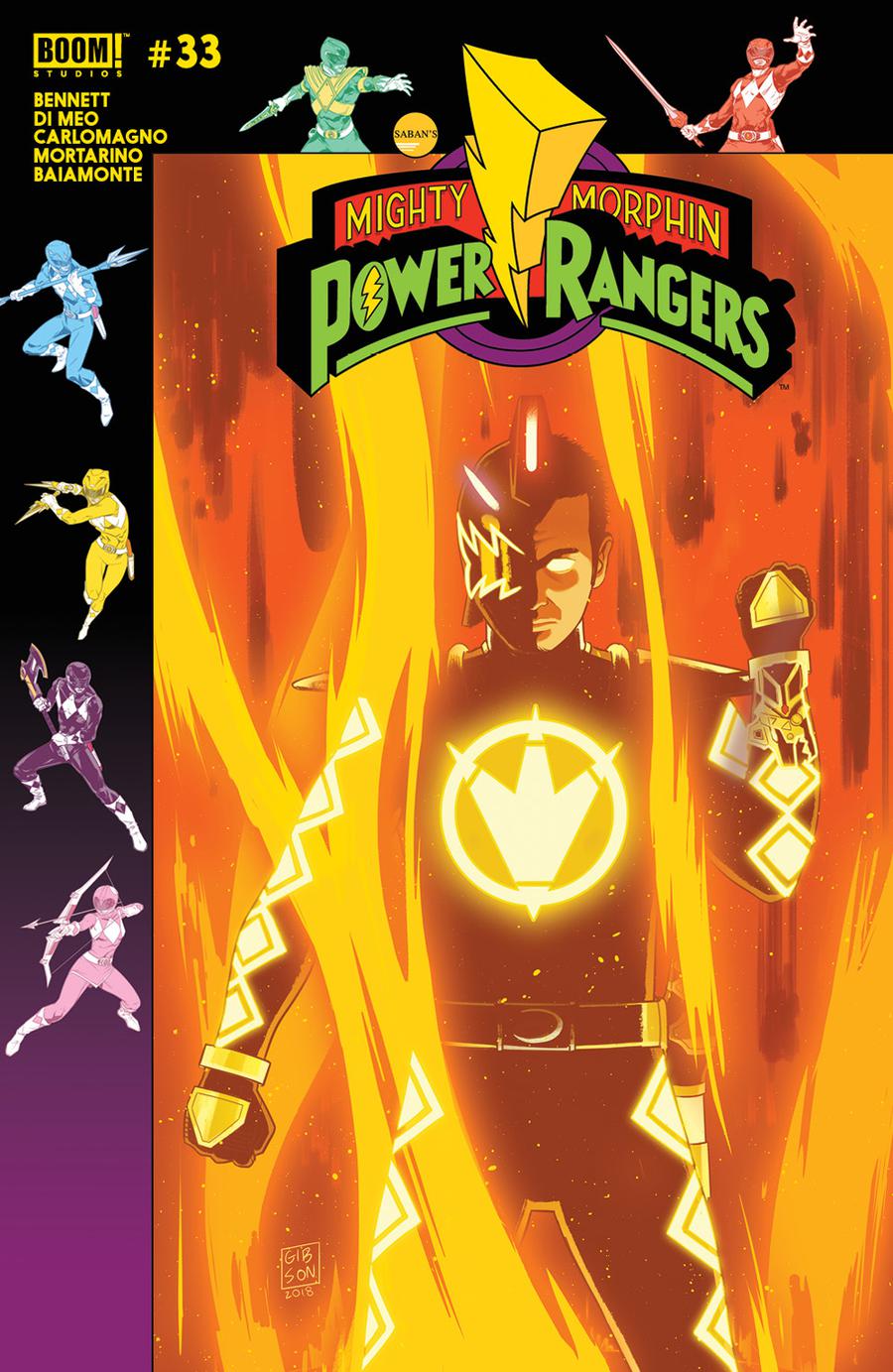 Mighty Morphin Power Rangers (BOOM Studios) #33 Cover B Variant Jordan Gibson Preorder Cover (Shattered Grid Tie-In)