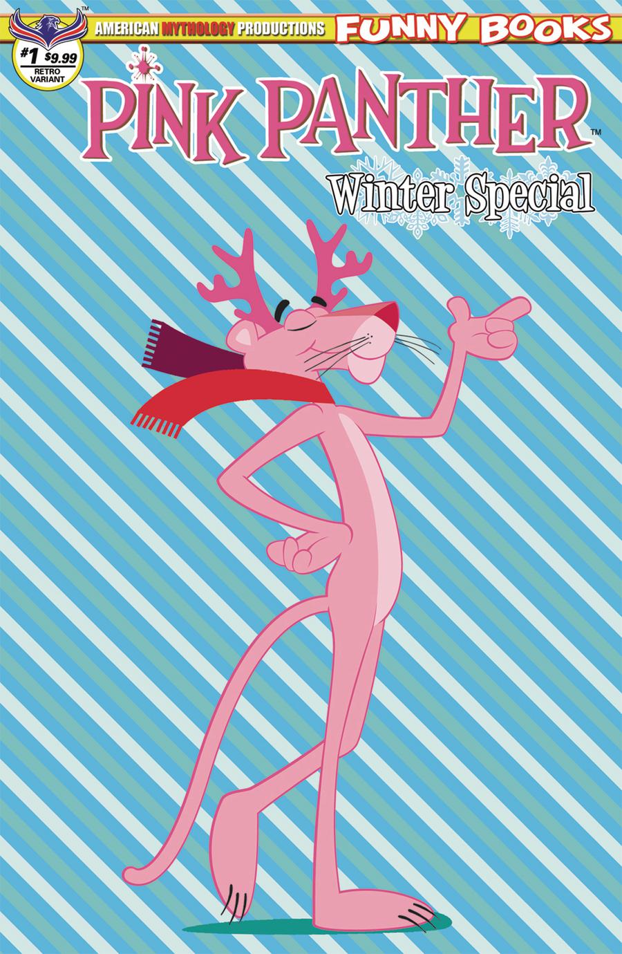 Pink Panther Pink Winter Special #1 Cover C Limited Edition Retro Animation Cover