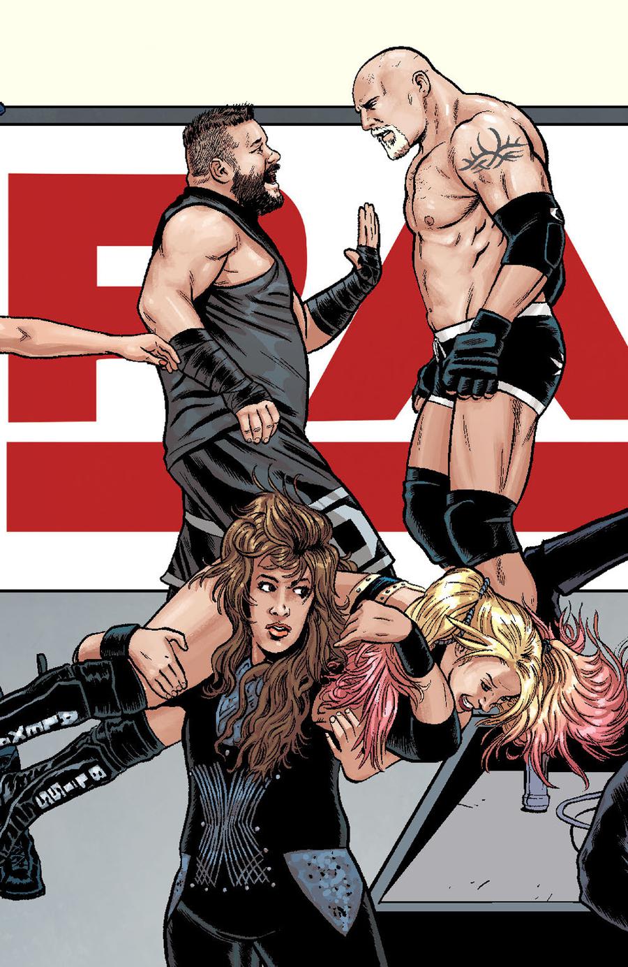 WWE #22 Cover C Variant Brent Schoonover RAW Connecting Cover