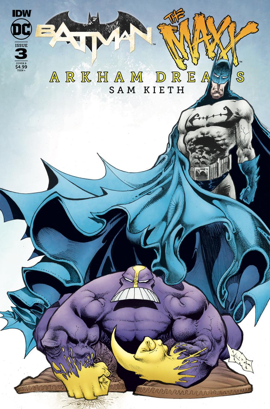 Batman The MAXX Arkham Dreams #3 Cover B Variant Sam Kieth Cover