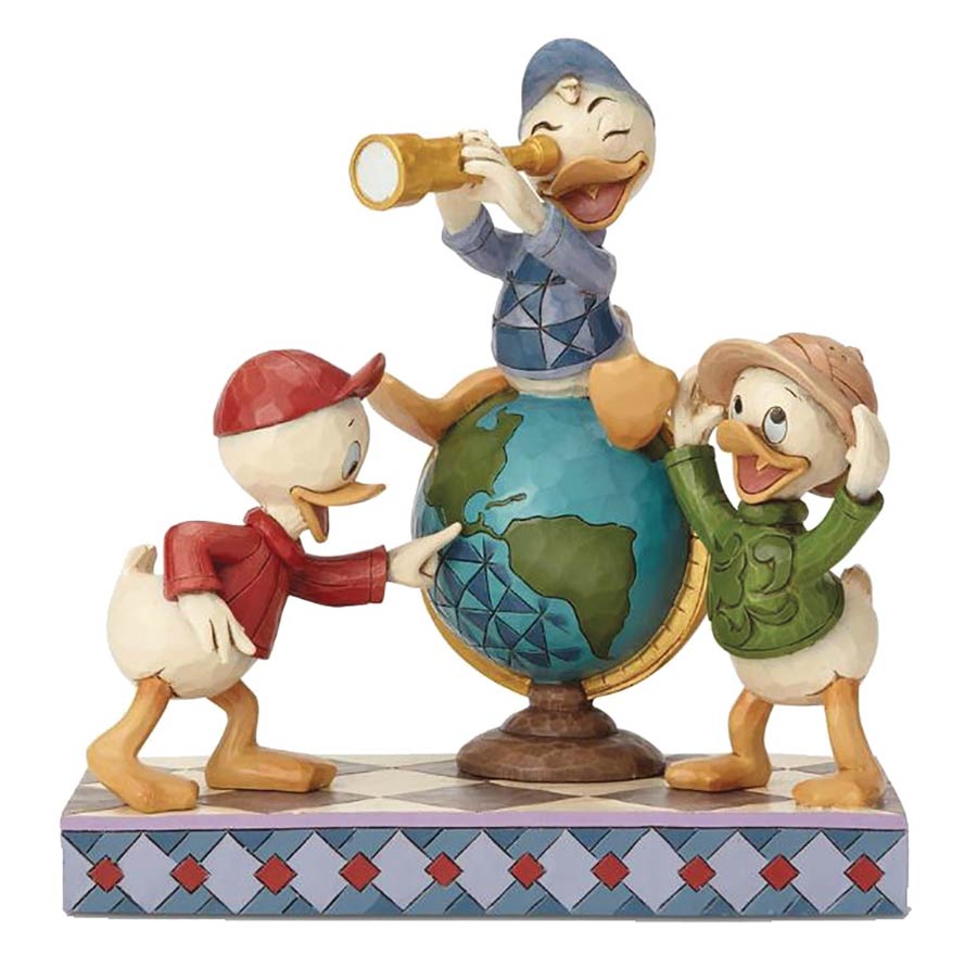 Disney Traditions Ducktales Huey Dewey And Louie Figurine