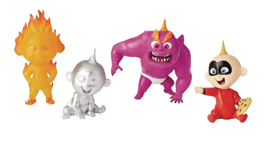 Grand Jester Studios Incredibles 2 Jack Jack Figurine 4-Piece Set