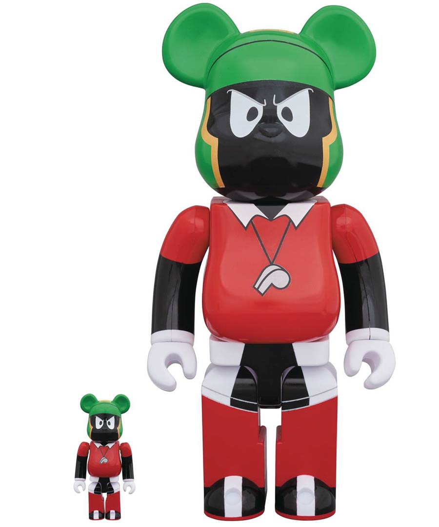 Space Jam Marvin The Martian 100 Percent & 400 Percent 2-Pack Bearbrick