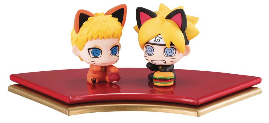 Boruto Petit Chara Boruto Oyako Manekineko 2-Piece Mini Figure Set