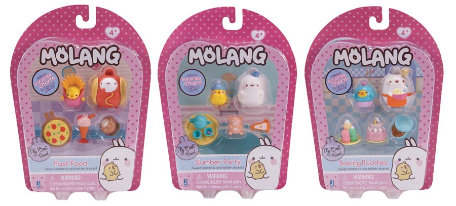 Molang Figure & Accessory Theme 2-Pack Assortment Case