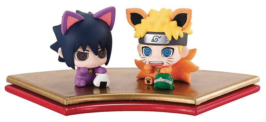 Naruto Petit Chara Manekineko Manekikyubi 2-Piece Mini Figure Set