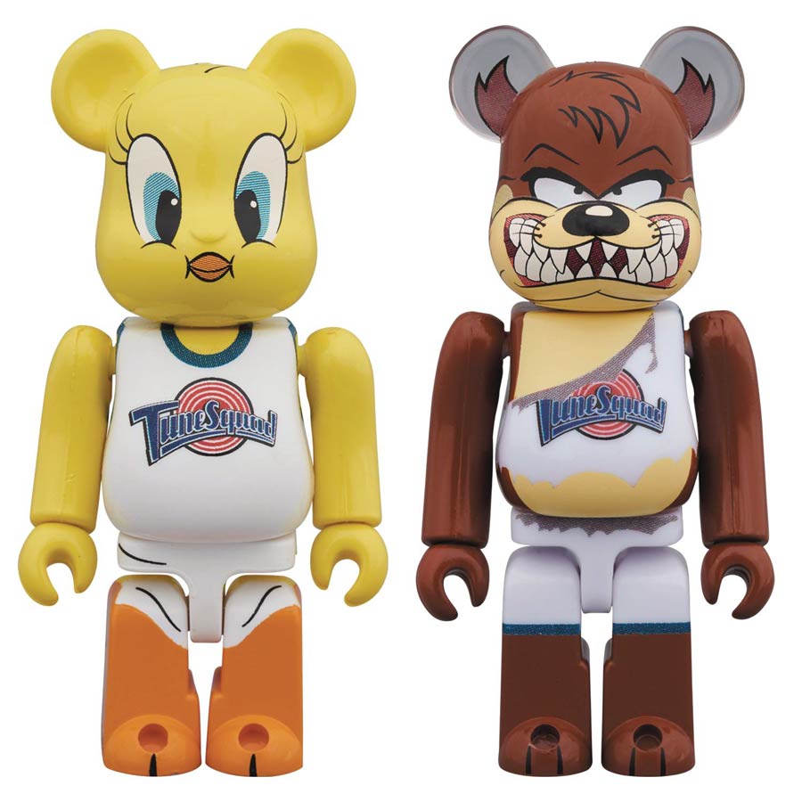 Space Jam Tweety & Tasmanian Devil 100 Percent 2-Pack Bearbrick