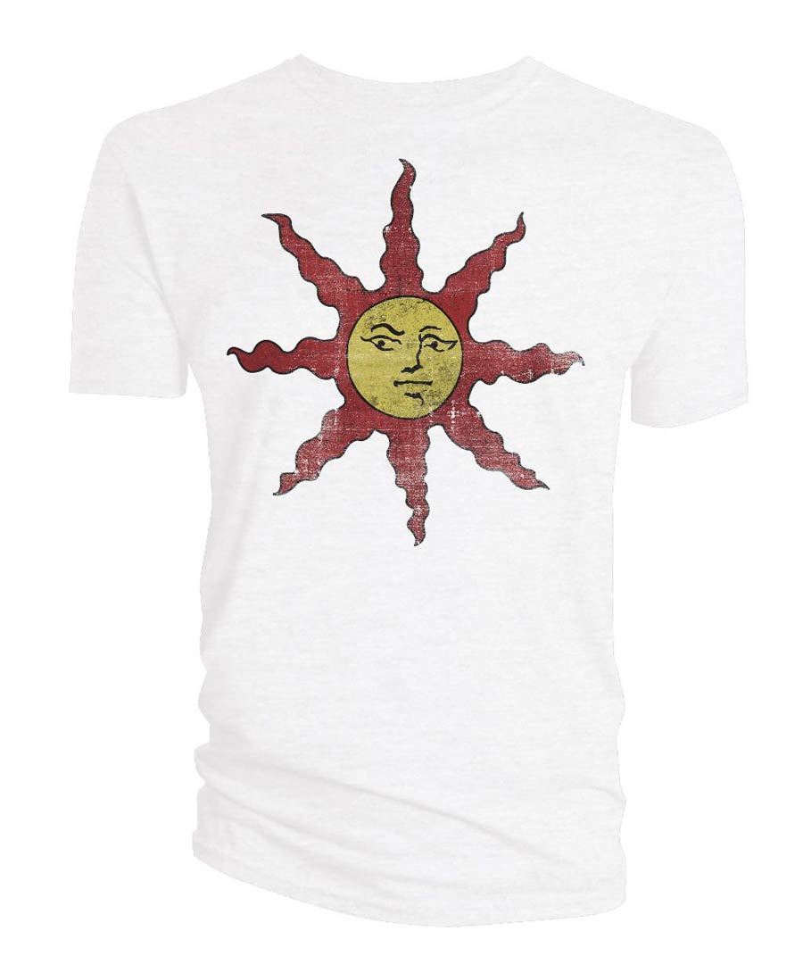Dark Souls Solaire Sun Sigil White T-Shirt Large