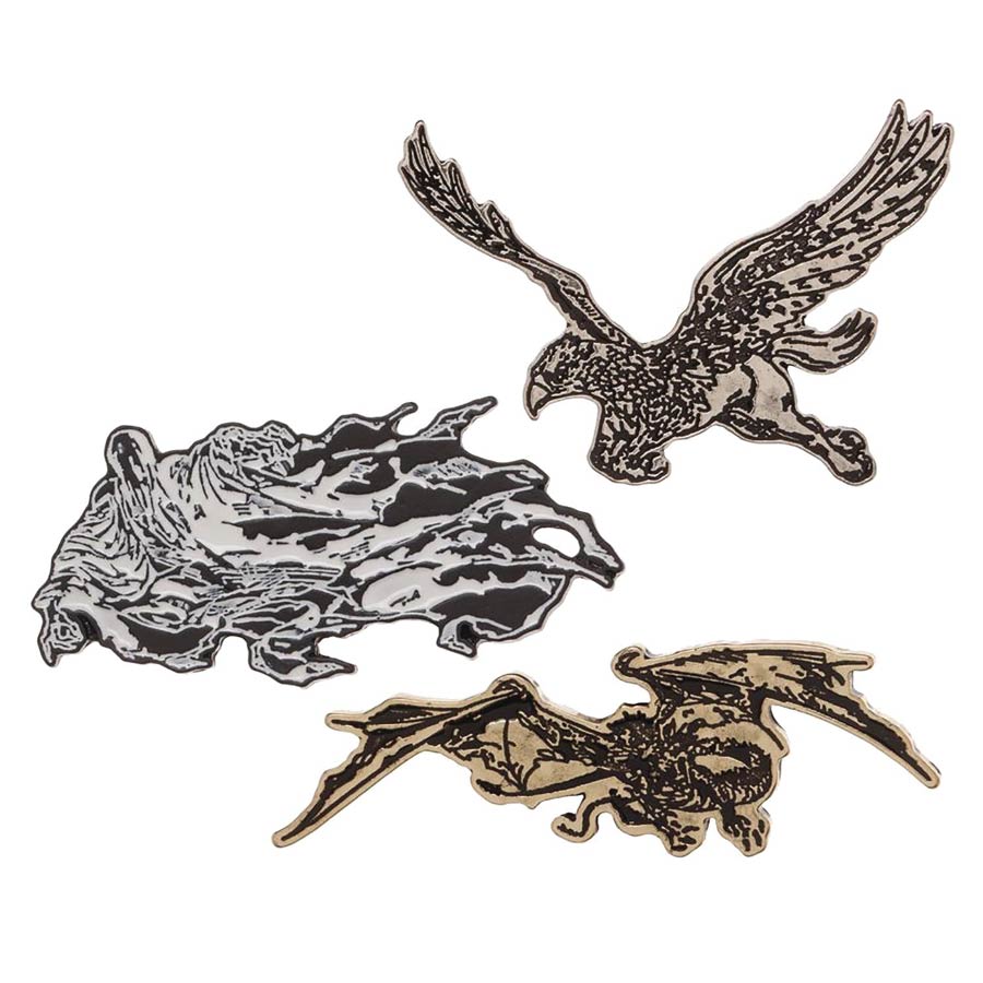 Harry Potter Creatures Lapel Pin 3-Piece Set