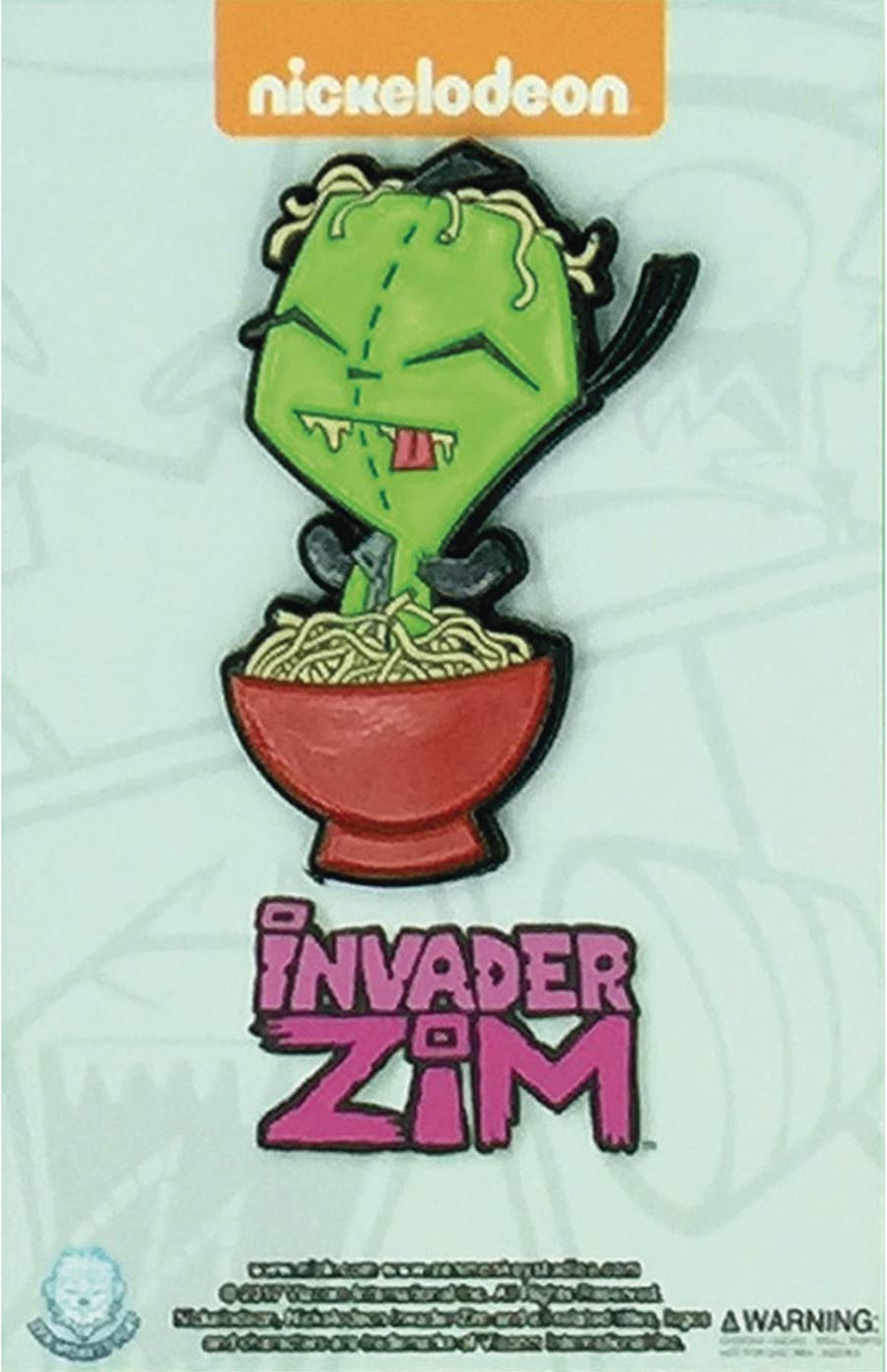Invader Zim Yummy Noodle With Gir Pin
