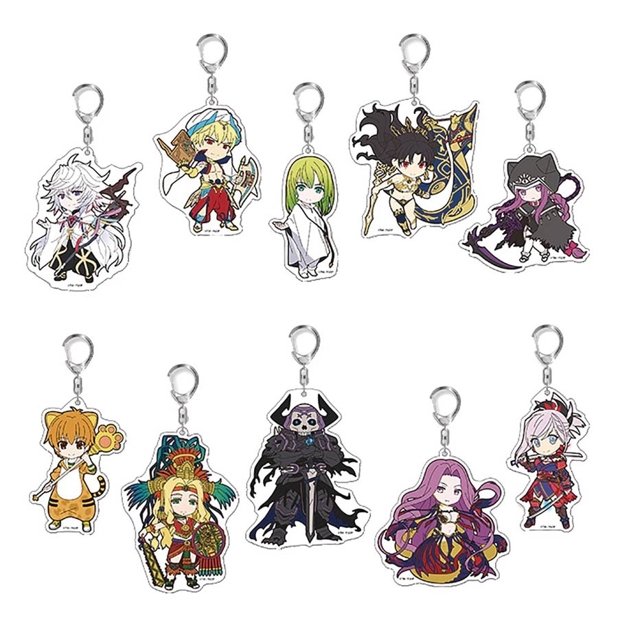 Fate/Grand Order Pikuriru Vol 5 Trading Keychain Blind Mystery Box 10-Piece Display