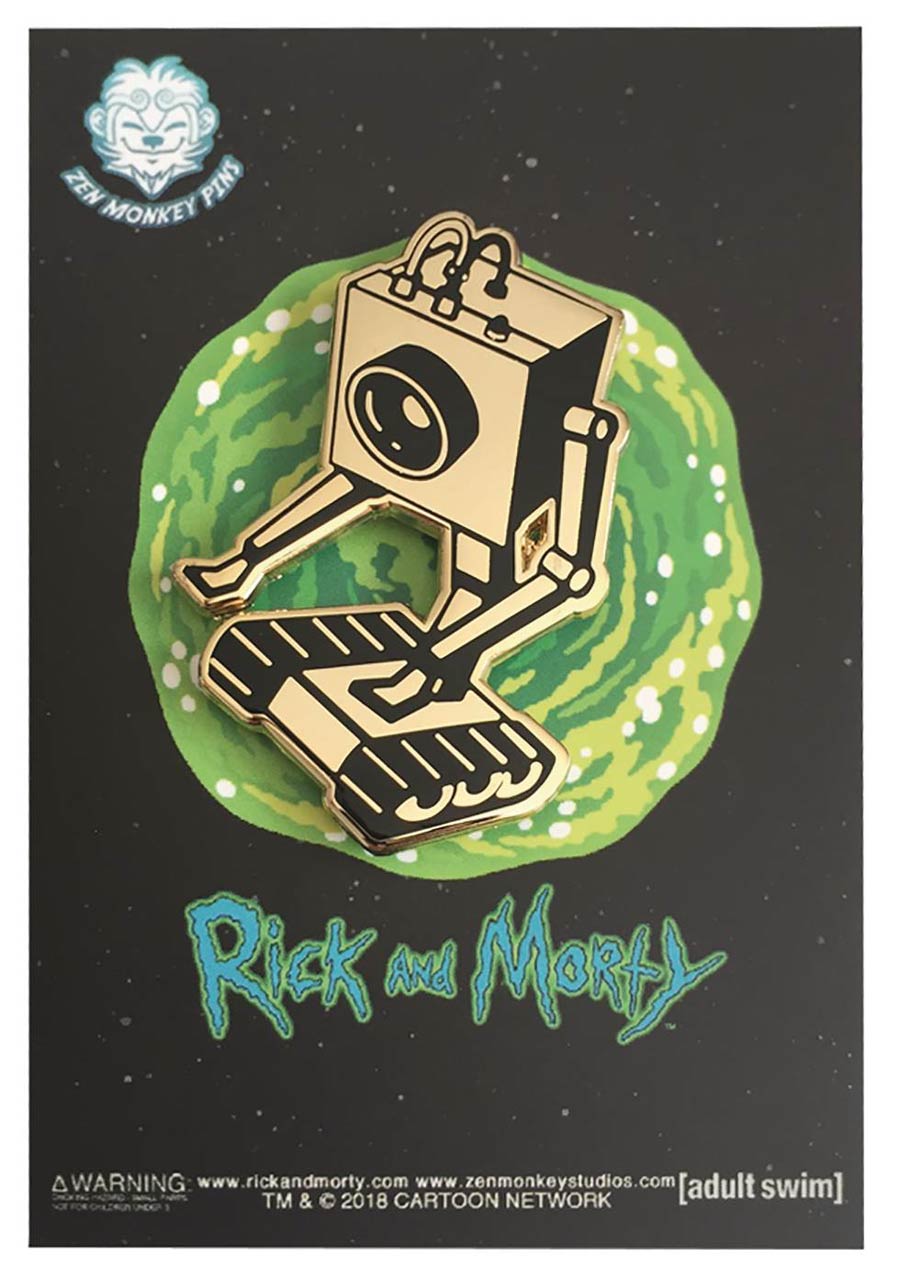 Rick And Morty Enamel Pin - Golden Butter Bot