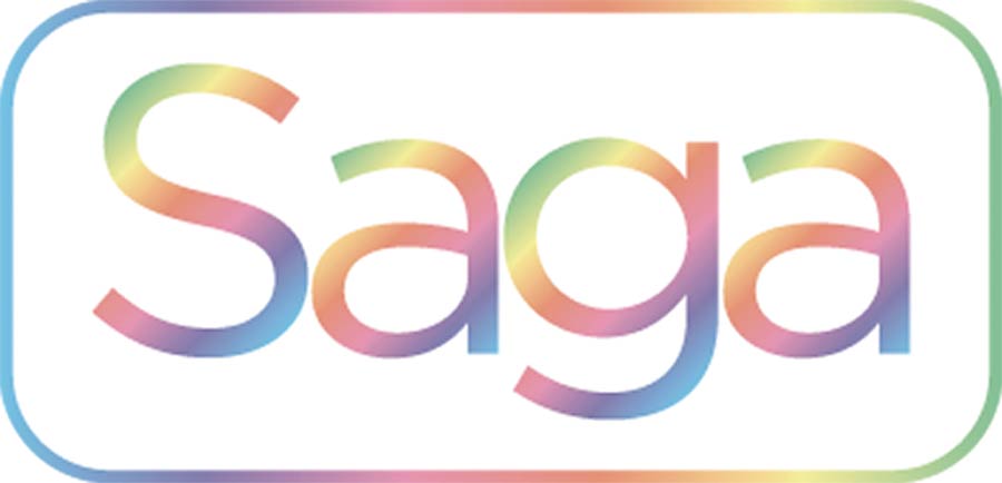 Saga Pin - Rainbow Logo