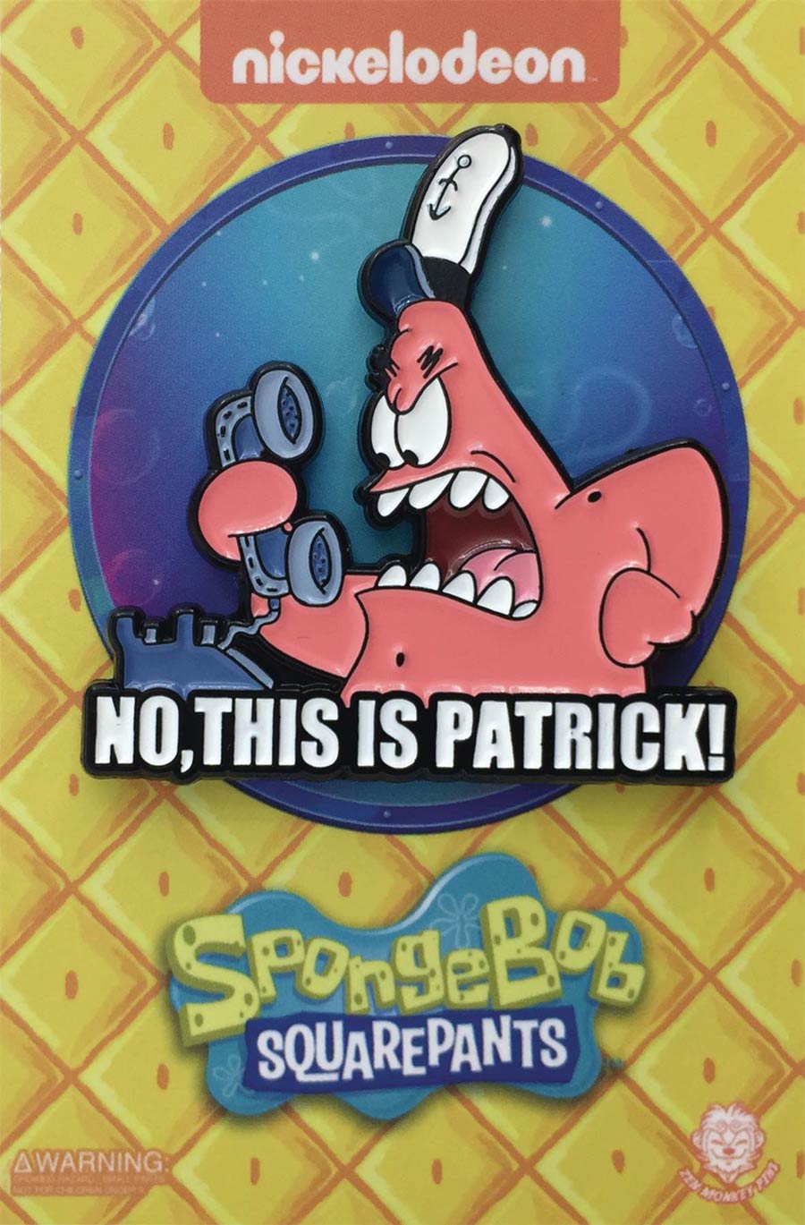 SpongeBob SquarePants Pin - No This Is Patrick