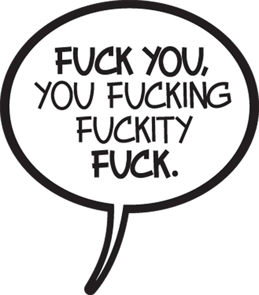 Walking Dead Pin - Word Balloon F*ck You