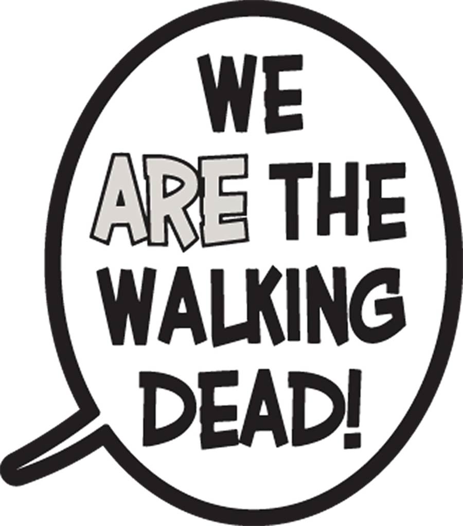 Walking Dead Pin - Word Balloon We Are The Walking Dead