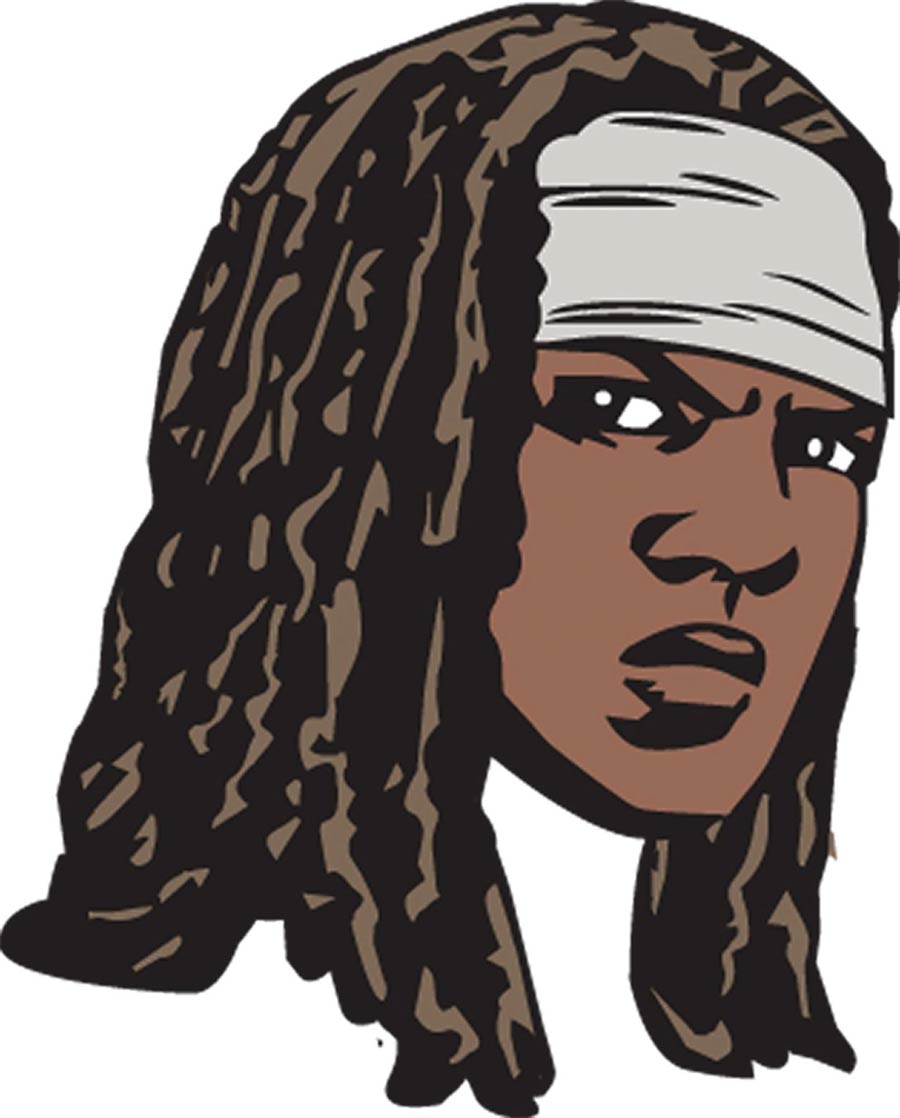 Walking Dead Pin - Michonne Face