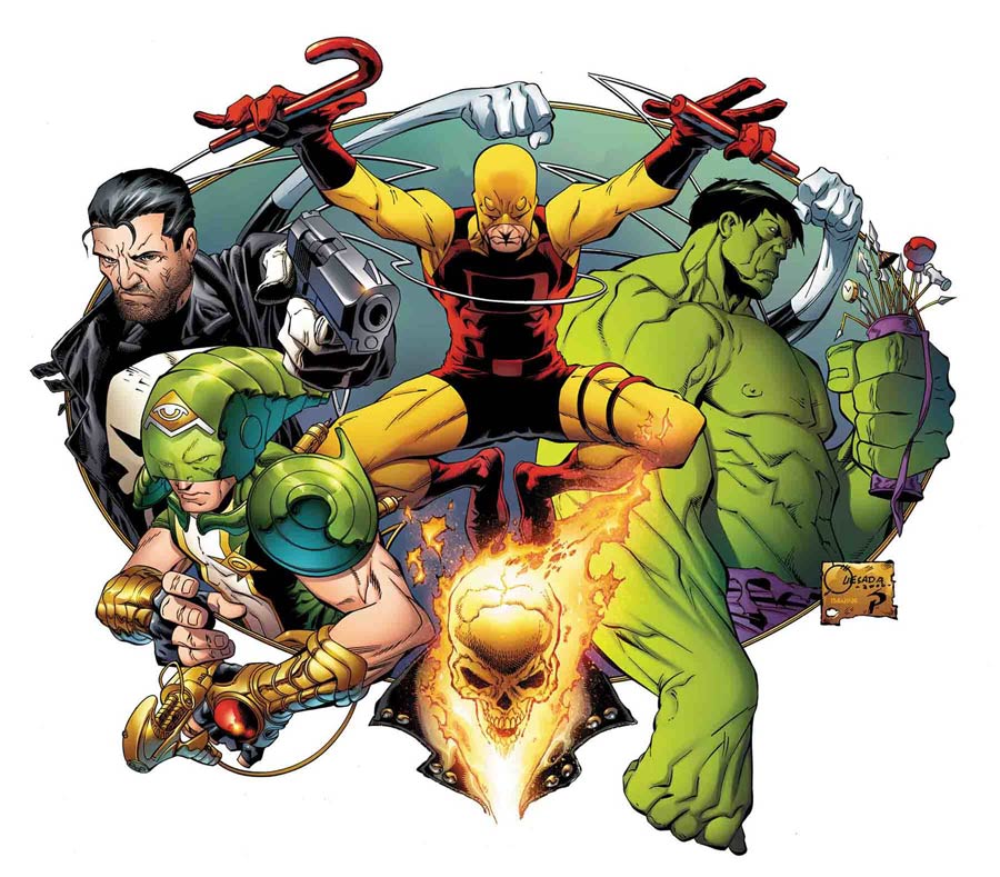 Marvel Knights By Joe Quesada Poster