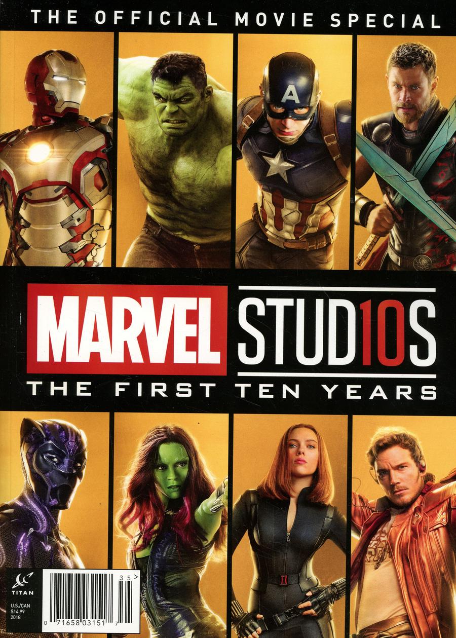 Marvel Studios The First Ten Years The Official Movie Collectors Special Previews Exclusive Edition