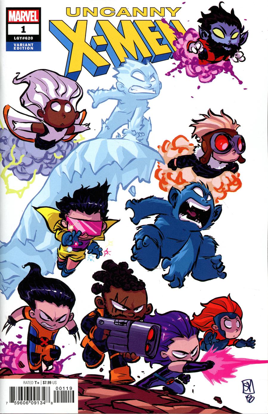 Uncanny X-Men Vol 5 #1 Cover E Variant Skottie Young Baby Cover