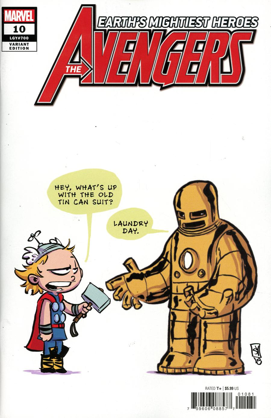 Avengers Vol 7 #10 Cover D Variant Skottie Young Baby Cover (#700)