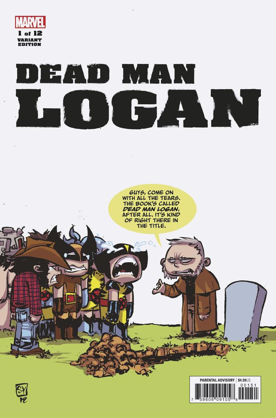 Dead Man Logan #1 Cover B Variant Skottie Young Baby Cover