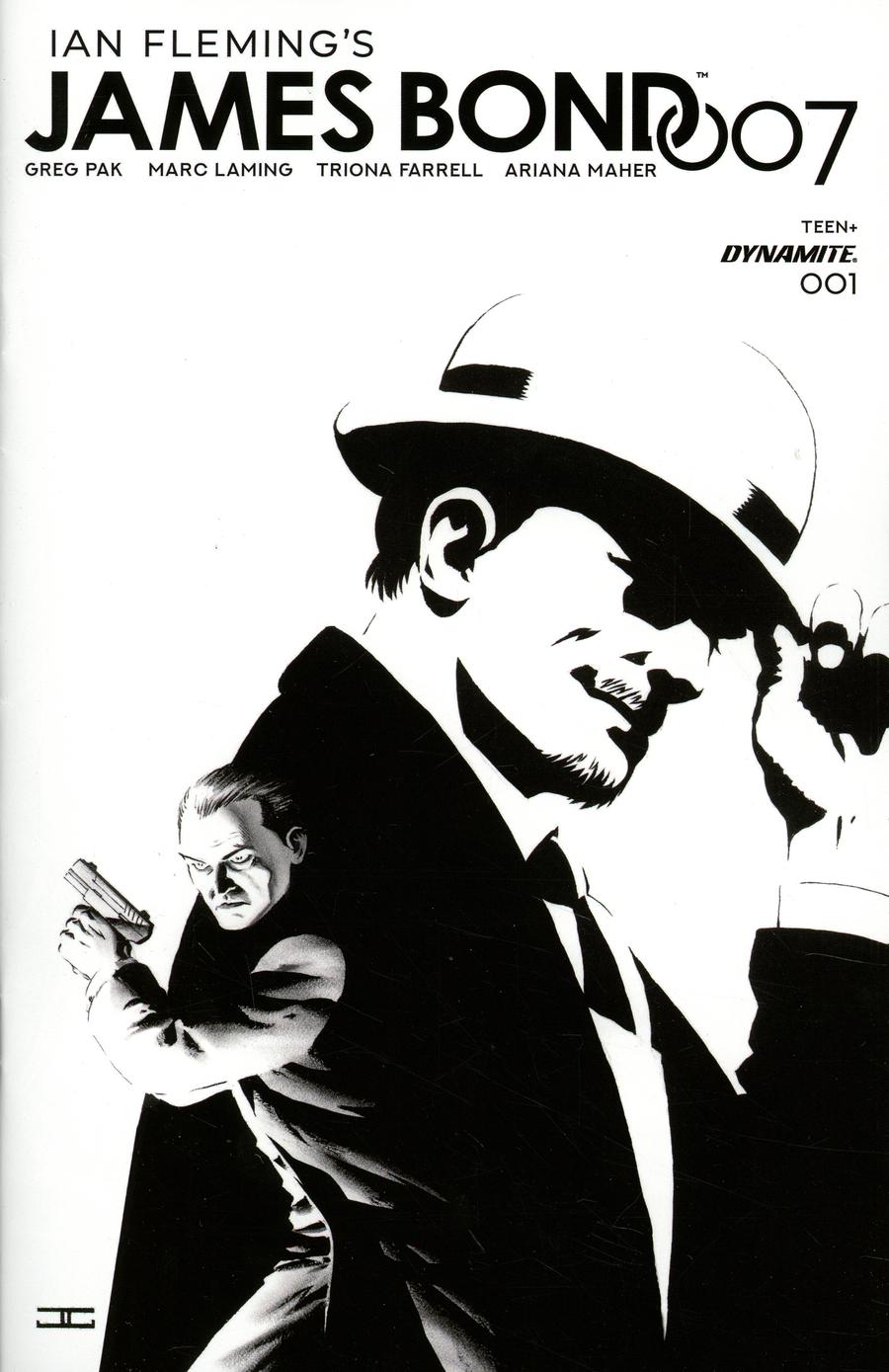 James Bond 007 #1 Cover F Incentive John Cassaday Black & White Cover