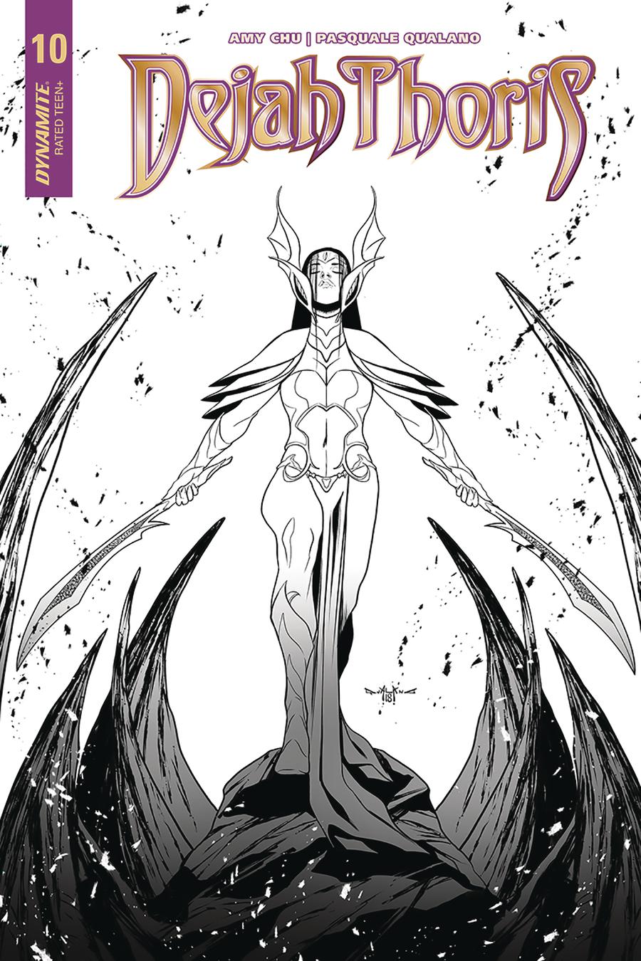 Dejah Thoris Vol 2 #10 Cover F Incentive Pasquale Qualano Black & White Cover