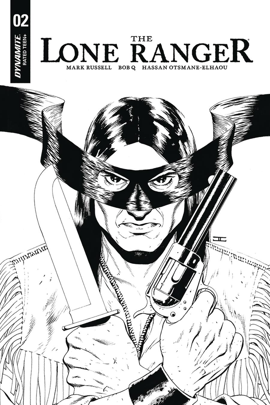 Lone Ranger Vol 6 #2 Cover B Incentive John Cassaday Black & White Cover