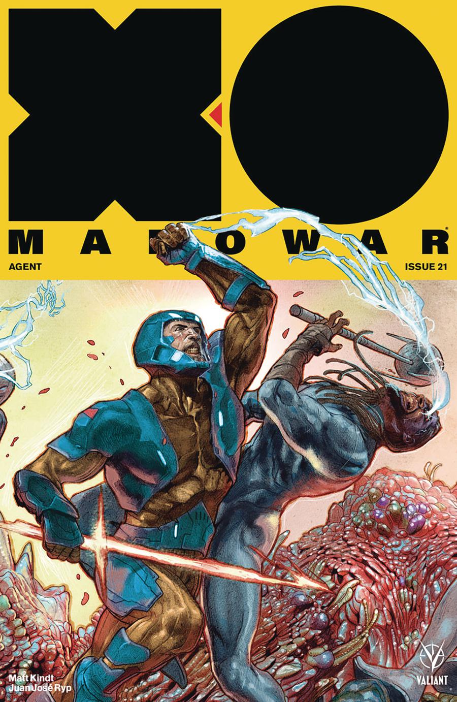 X-O Manowar Vol 4 #21 Cover E Incentive Renato Guedes Interlocking Variant Cover