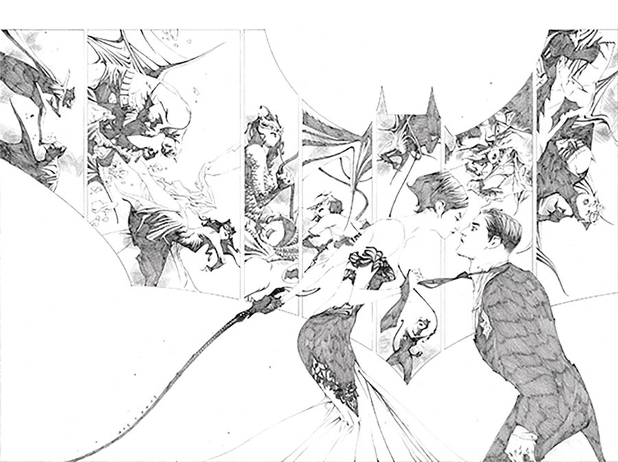 Batman Vol 3 #50 Cover Z-I DF Exclusive Ultra-Rare Jae Lee Pure Pencil Sketch Variant Cover