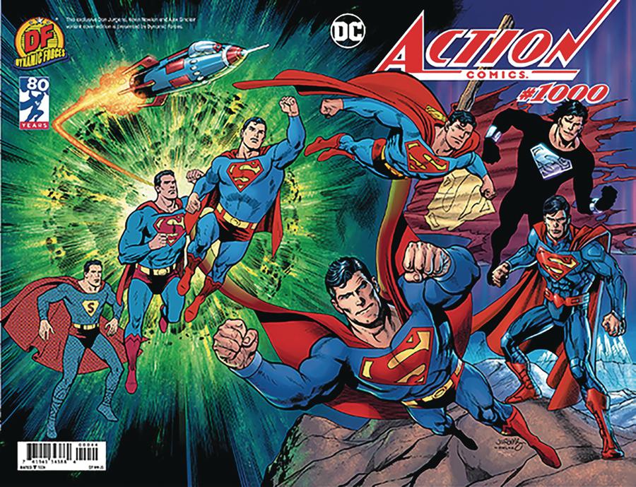 Action Comics Vol 2 #1000 Cover Z-V DF Exclusive Dan Jurgens Wraparound Color Variant Cover CGC Graded