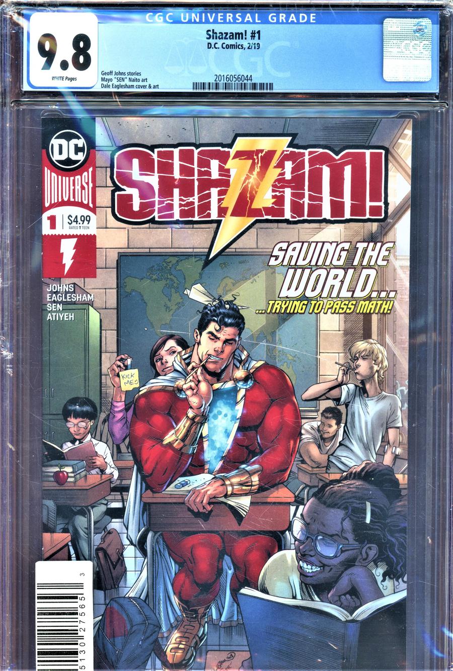 SHAZAM Vol 2 #1 Cover D DF CGC Graded