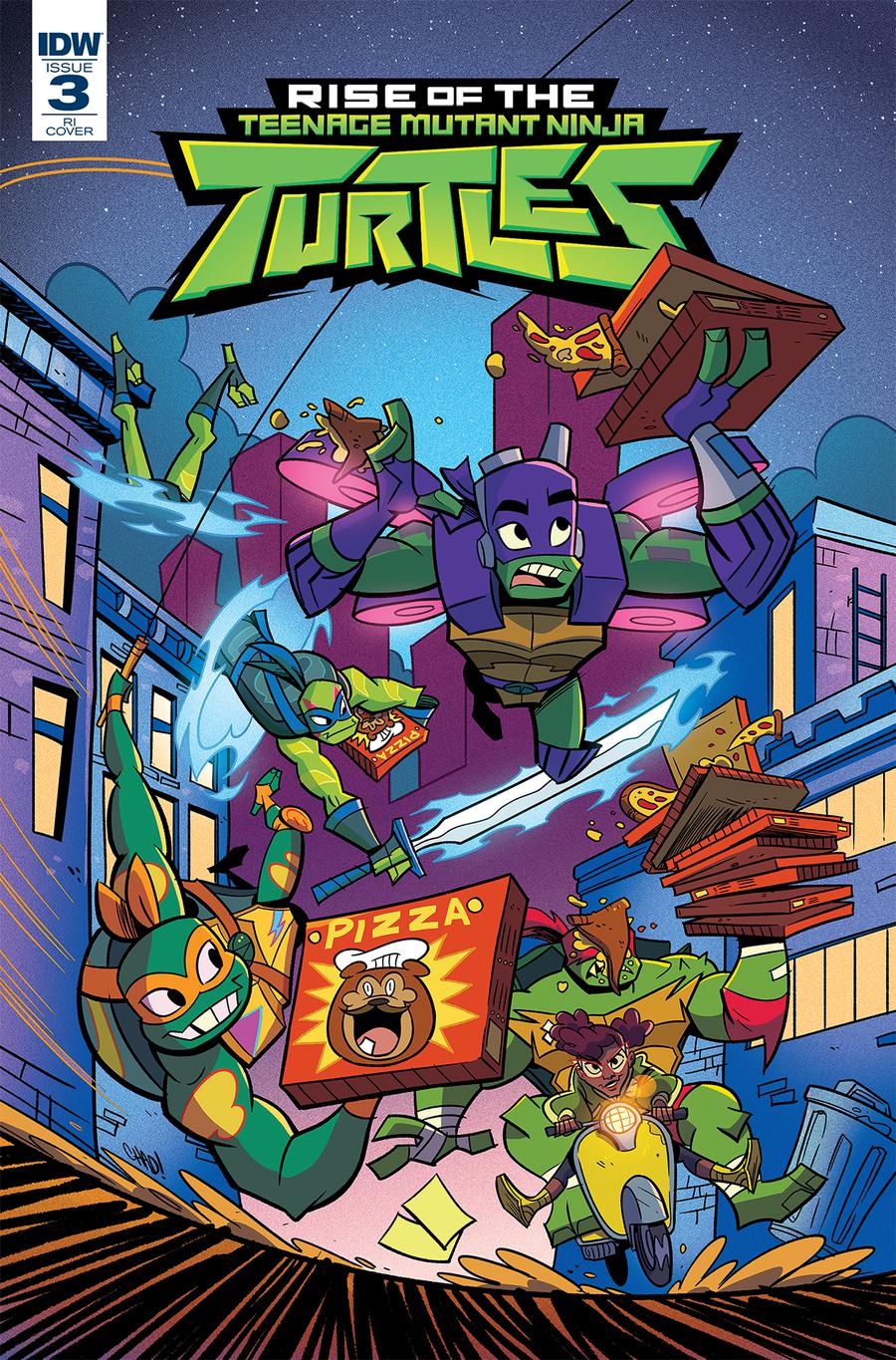 Rise Of The Teenage Mutant Ninja Turtles #3 Cover B Incentive Chad Thomas Variant Cover