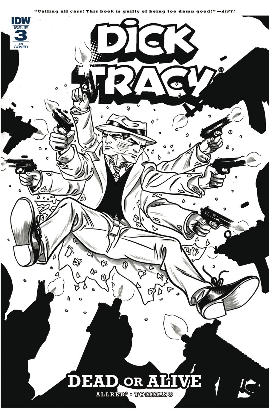 Dick Tracy Dead Or Alive #3 Cover C Incentive Michael Allred Coloring Book Variant Cover
