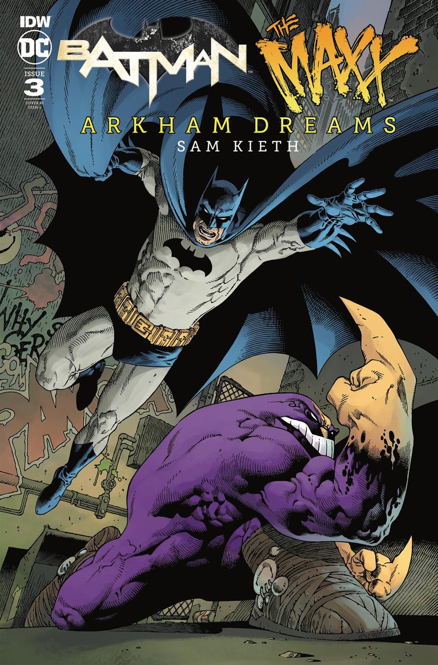 Batman The MAXX Arkham Dreams #3 Cover C Incentive Gabriel Rodriguez Variant Cover