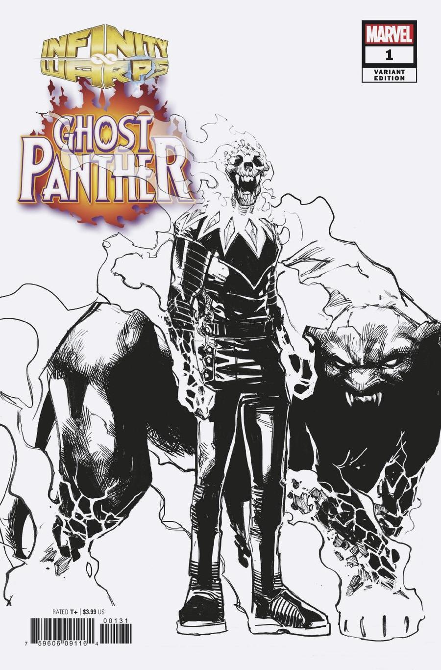 Infinity Wars Ghost Panther #1 Cover C Incentive Humberto Ramos Design Variant Cover
