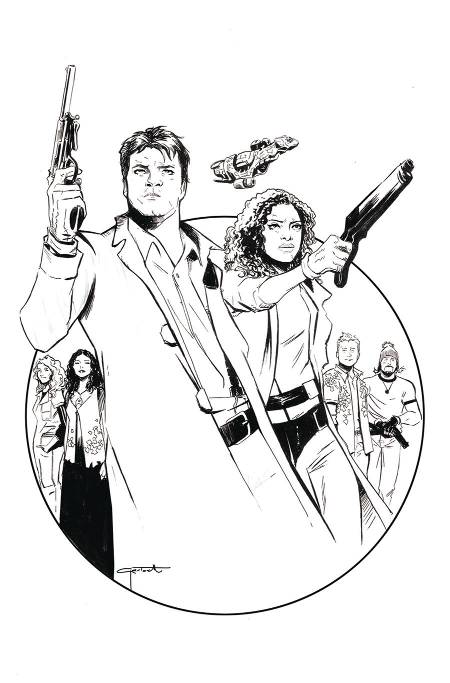 Firefly #1 Cover G Incentive Lee Garbett Black & White Virgin Cover