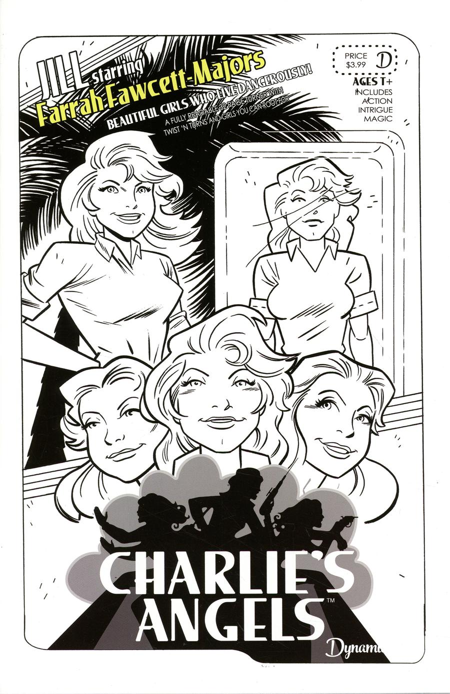 Charlies Angels #1 Cover I Variant SDCC 2018 Exclusive Sketch Cover