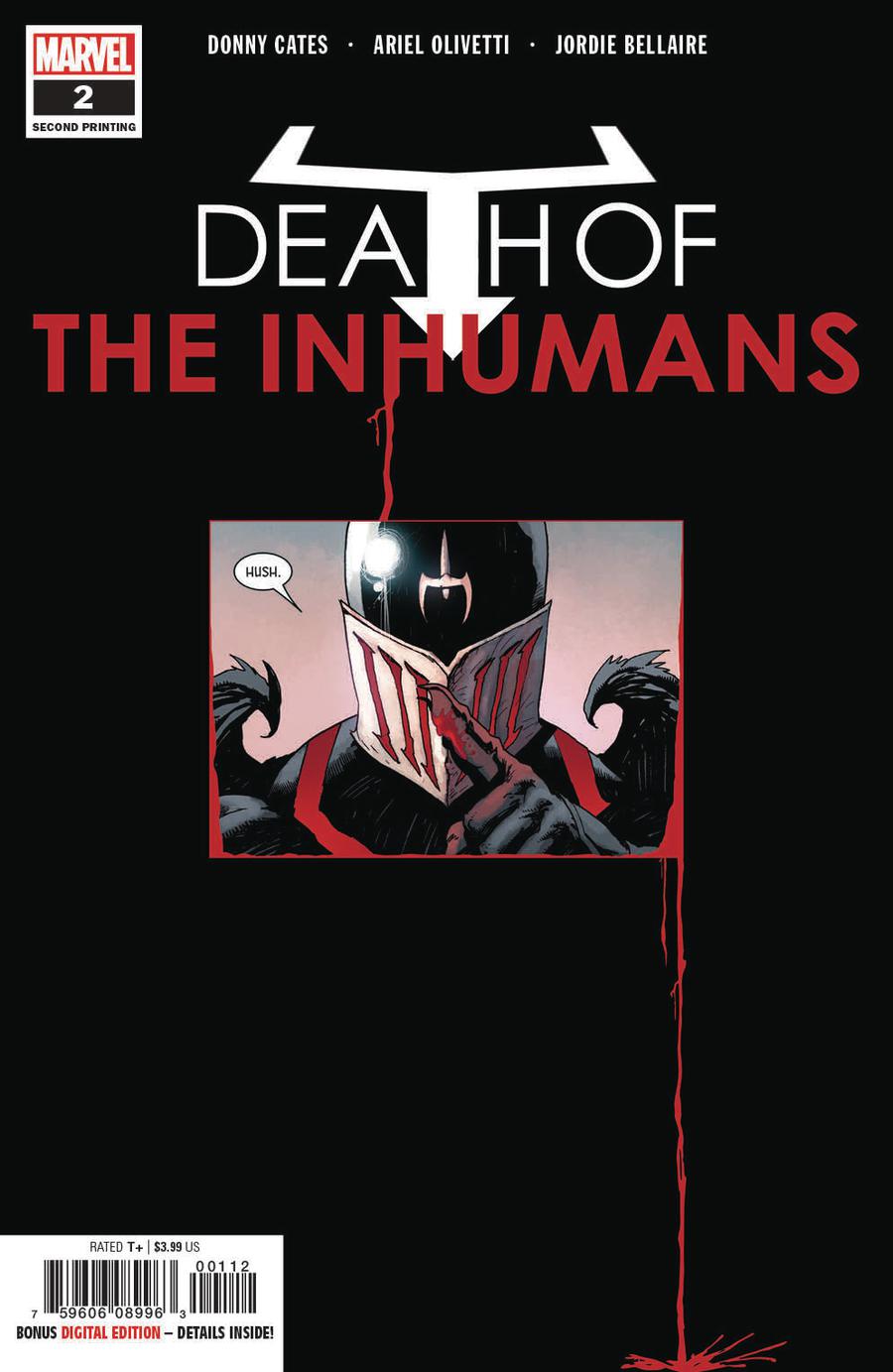 Death Of The Inhumans #2 Cover C 2nd Ptg Variant Ariel Olivetti Cover