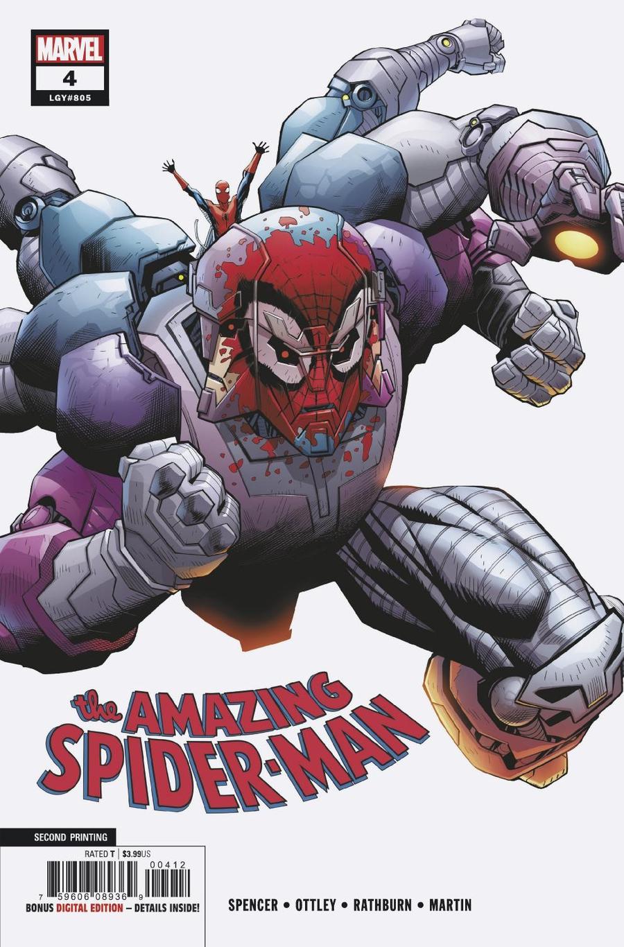 Amazing Spider-Man Vol 5 #4 Cover C 2nd Ptg Variant Ryan Ottley Cover