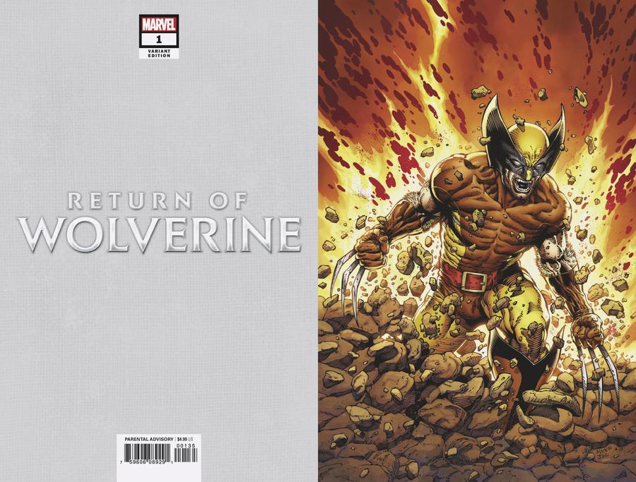 Return Of Wolverine #1 Cover Q Incentive Steve McNiven Brown & Tan Costume Virgin Variant Cover