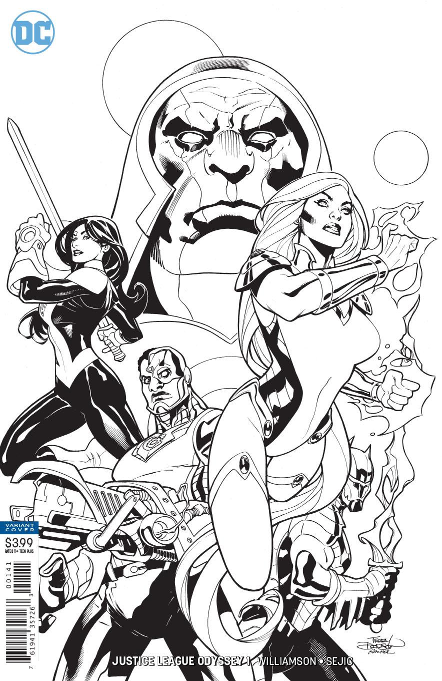 Justice League Odyssey #1 Cover C Incentive Terry Dodson & Rachel Dodson Sketch Cover